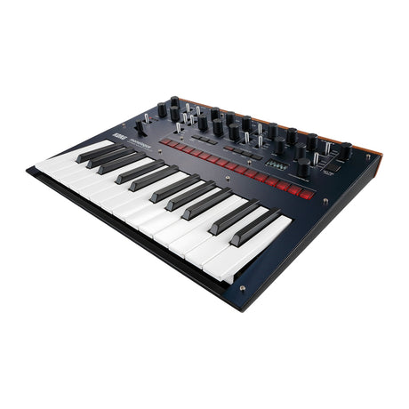 Sintetizador Korg Monologue BL vista oficial completa sobre fondo blanco