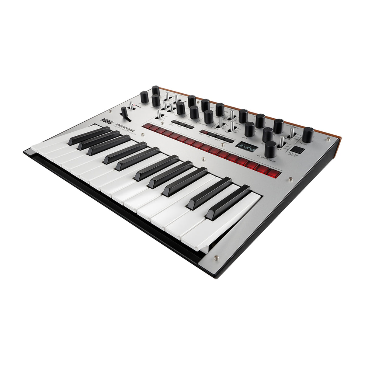 Sintetizador Korg Monologue SV vista oficial completa sobre fondo blanco
