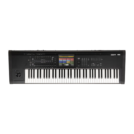 Sintetizador Korg KRONOS3 73 vista oficial completa sobre fondo blanco