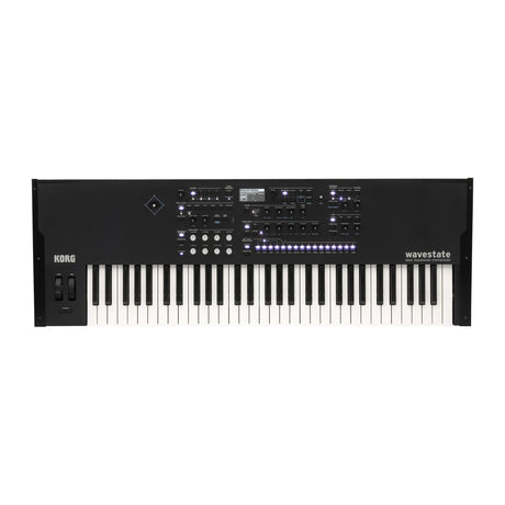 Sintetizador Korg wavestate SE vista oficial completa sobre fondo blanco