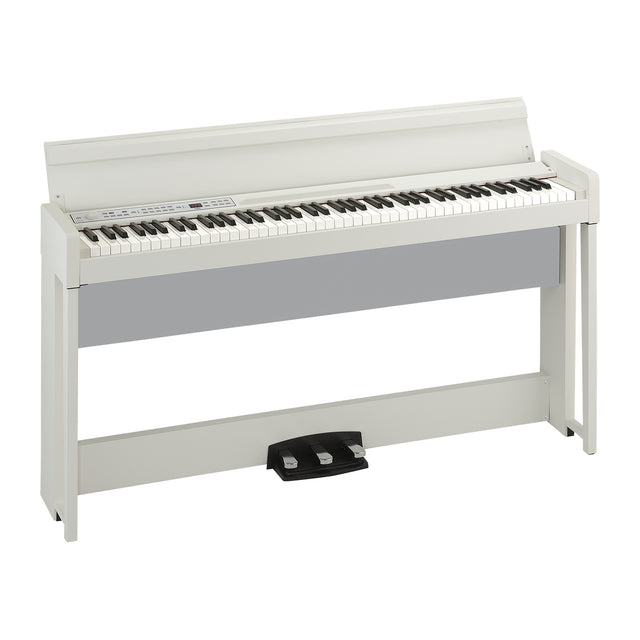 Piano Digital Korg C1 Air WH Blanco vista oficial completa sobre fondo blanco