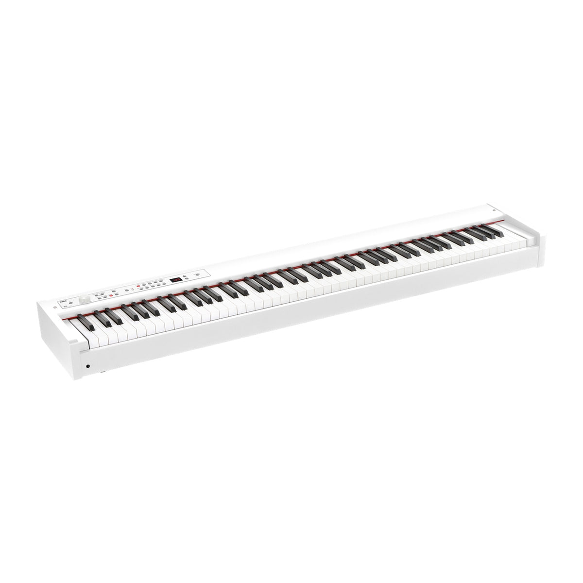 Piano Digital Korg D1 WH Blanco vista oficial completa sobre fondo blanco