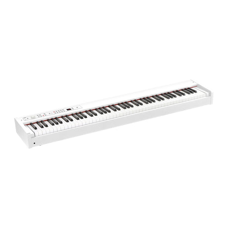 Piano Digital Korg D1 WH Blanco vista oficial completa sobre fondo blanco