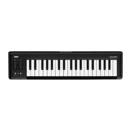 Controlador MIDI Korg microKEY2 37 vista oficial completa sobre fondo blanco