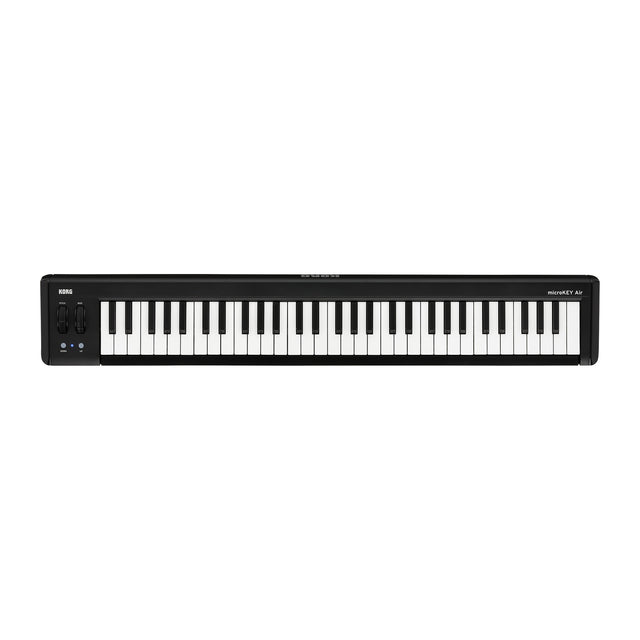 Controlador MIDI Korg microKEY2 61 Air vista oficial completa sobre fondo blanco