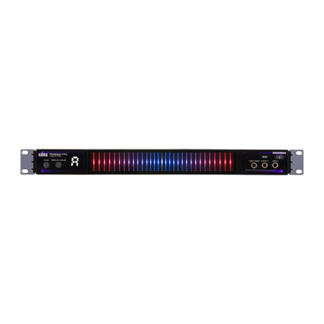 Afinador Korg Pitchblack X Pro vista oficial completa sobre fondo blanco