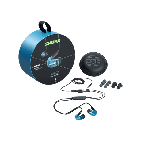 Shure AONIC 215 SE215DYBL+UNI azul, conjunto completo con cable, estuche y almohadillas