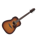 Guitarra electroacústica Ibanez AAD54E-OMH Open Pore Mahogany Sunburst, vista principal diagonal