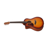 Guitarra electroacústica Ibanez AAM50LCE-OLB Open Pore Light Brown Sunburst, zurda, vista adicional 3
