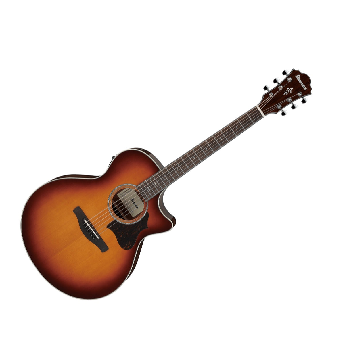 Guitarra electroacústica Ibanez AE160-VMS Vintage Mahogany Sunburst High Gloss, vista principal diagonal