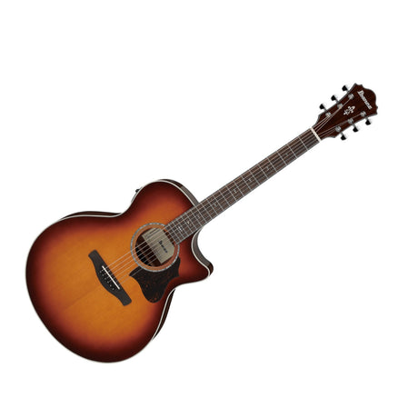 Guitarra electroacústica Ibanez AE160-VMS Vintage Mahogany Sunburst High Gloss, vista principal diagonal