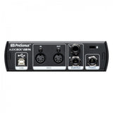 Interfaz PreSonus AudioBox USB 96 del kit Ultimate, panel posterior