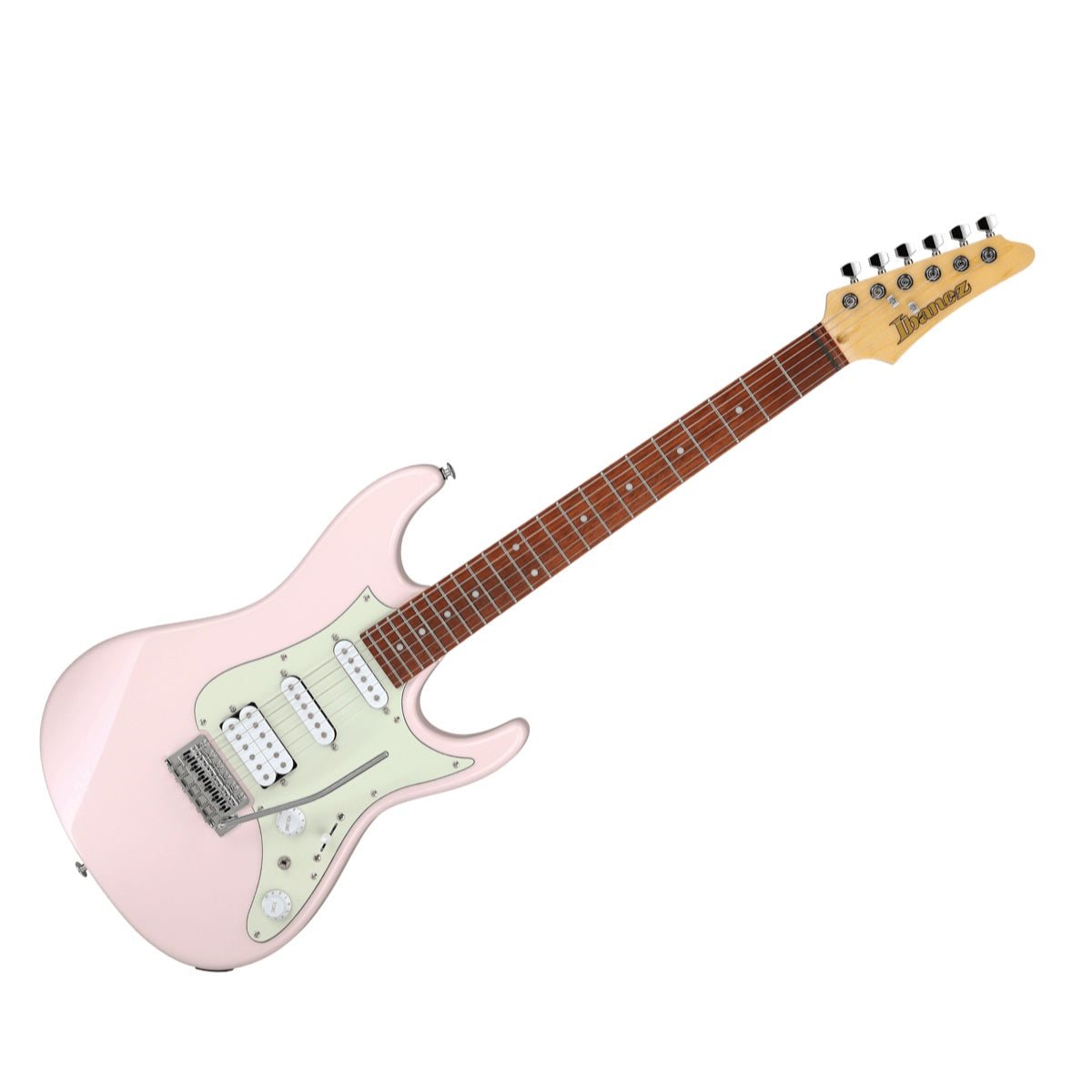Guitarra eléctrica Ibanez AZES40-PPK Pastel Pink, vista principal diagonal