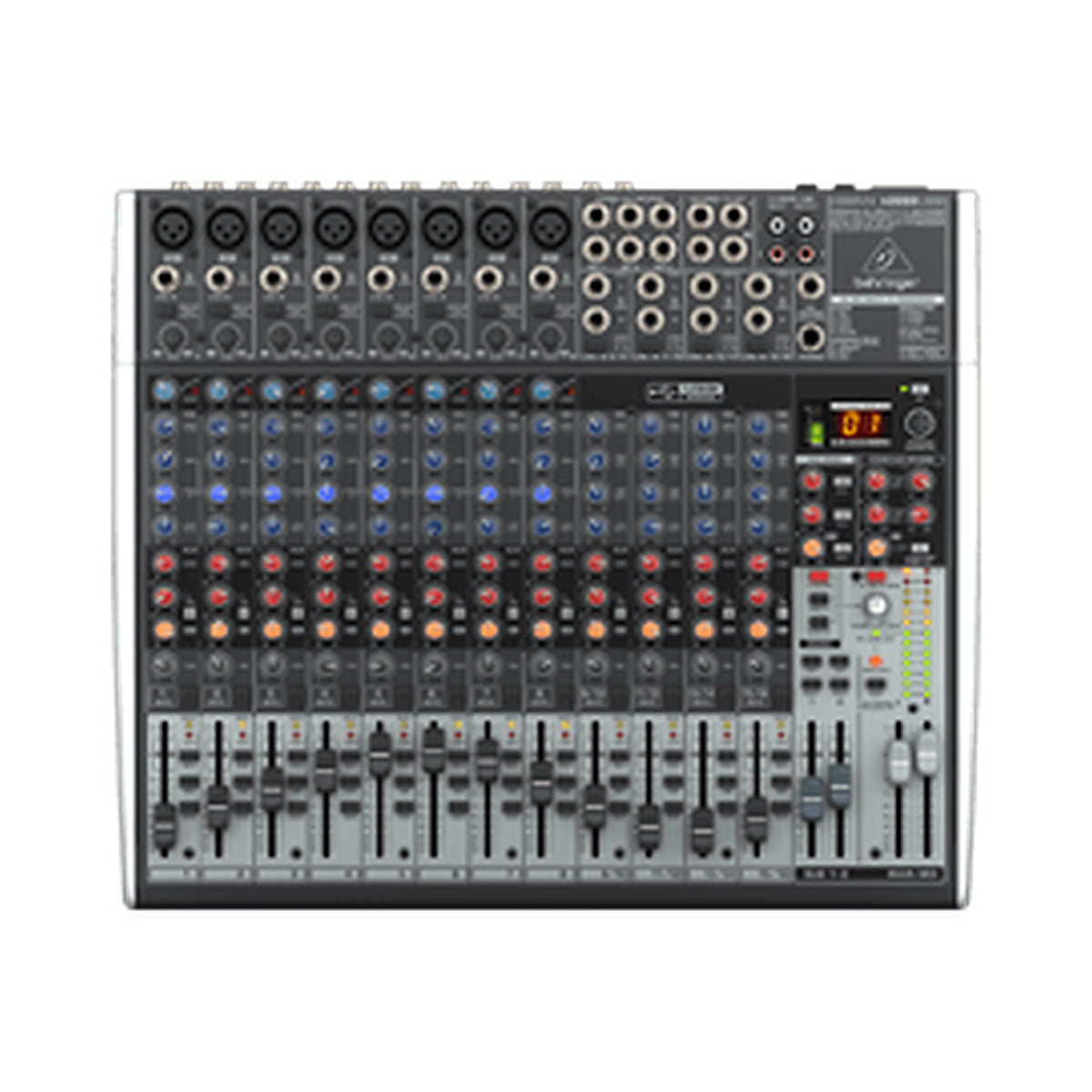 Consola análoga Behringer XENYX X2222USB, vista superior