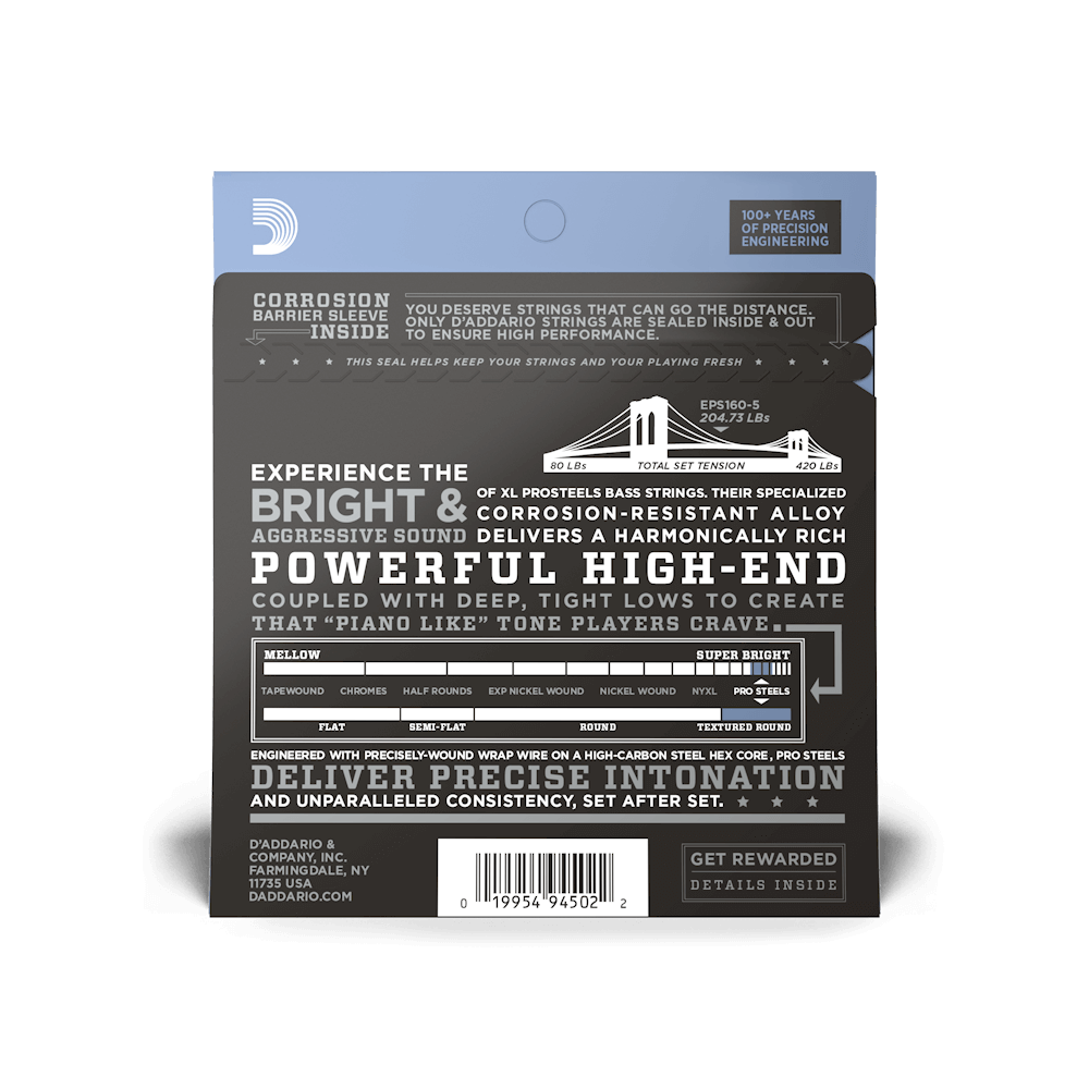 Encordado D’Addario EPS165-5, imagen oficial adicional 2