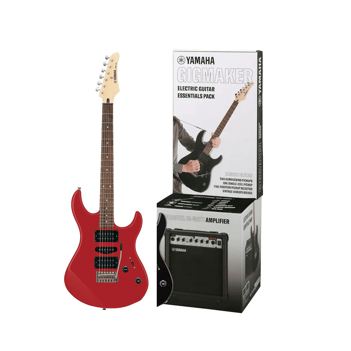 Combo Guitarra Eléctrica Yamaha Gigmaker ERG121 Roja