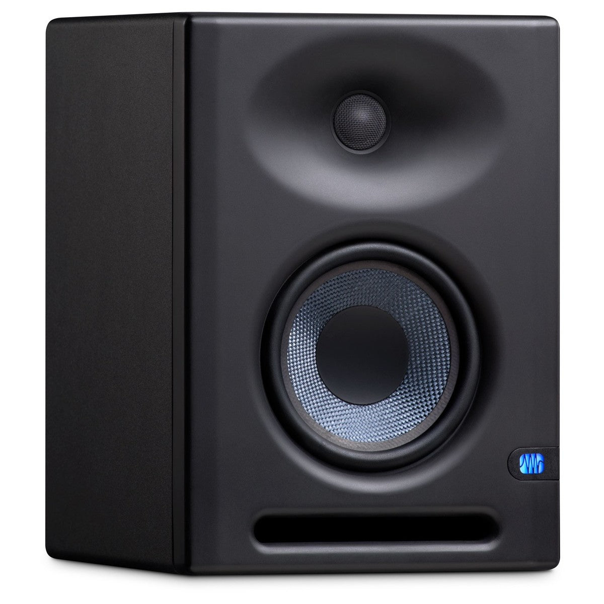 Monitor de estudio PreSonus Eris E5 XT, vista frontal en ángulo