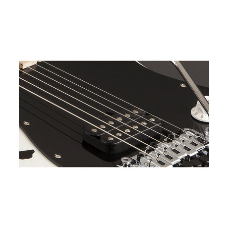EVH Striped Series 5107902576 White with Black Stripes, detalle de la pastilla EVH Wolfgang