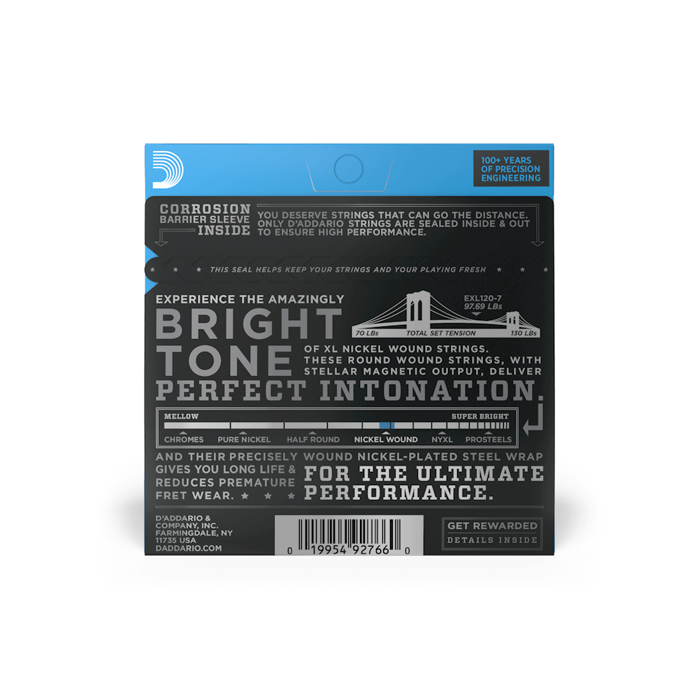 Encordado D’Addario EXL120-7, imagen oficial adicional 2