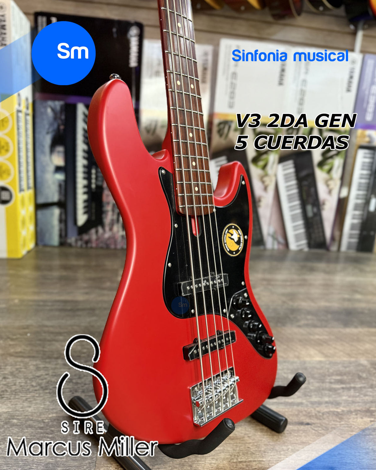 Bajo Eléctrico Sire Marcus Miller V3 2da Gen 5 cuerdas