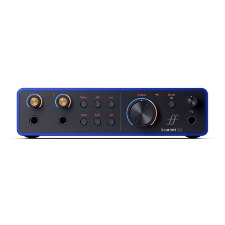 Focusrite Scarlett 2i2 Anniversary Edition, vista frontal