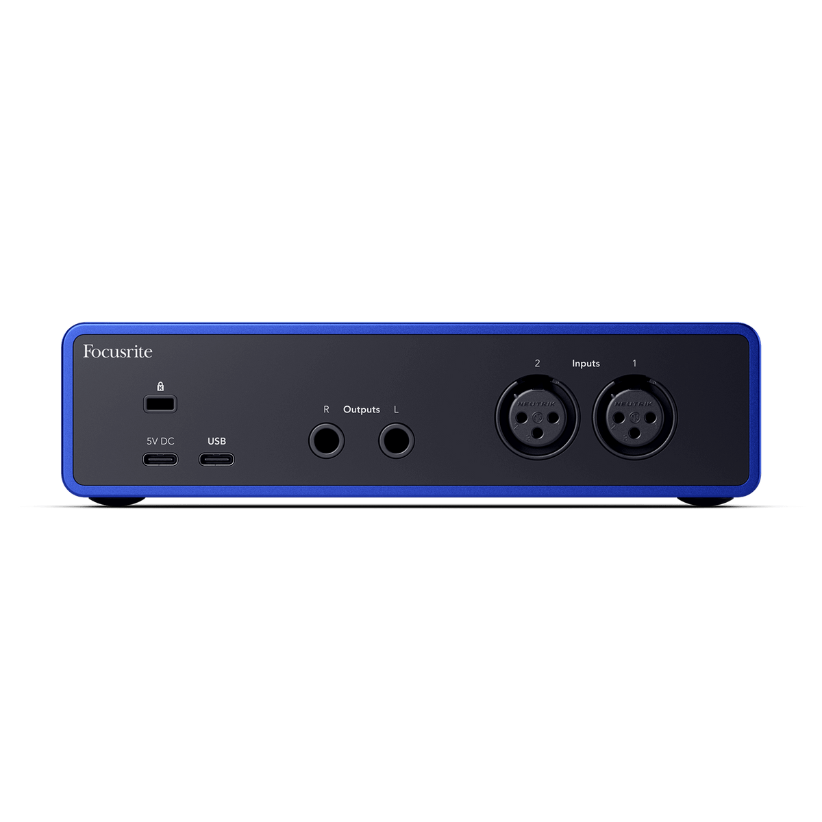 Focusrite Scarlett 2i2 Anniversary Edition, panel posterior