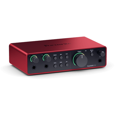 Interfaz Focusrite Scarlett 2i2 incluida en el kit Studio 4.ª generación