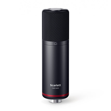 Micrófono condensador Focusrite CM25 MkIII incluido en Scarlett 2i2 Studio