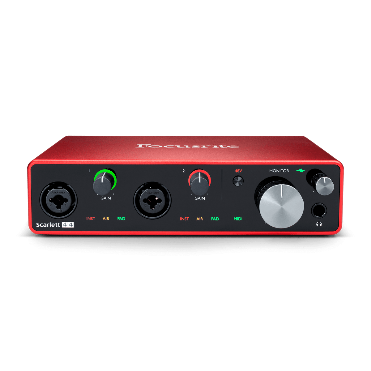 Focusrite Scarlett 4i4 3.ª generación, vista principal