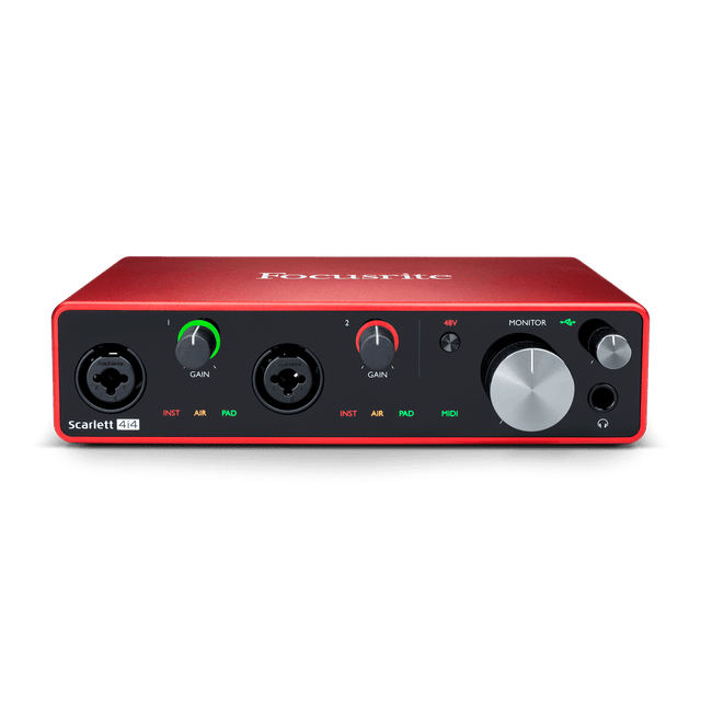 Focusrite Scarlett 4i4 3.ª generación, vista principal