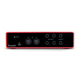 Focusrite Scarlett 4i4 3.ª generación, panel posterior