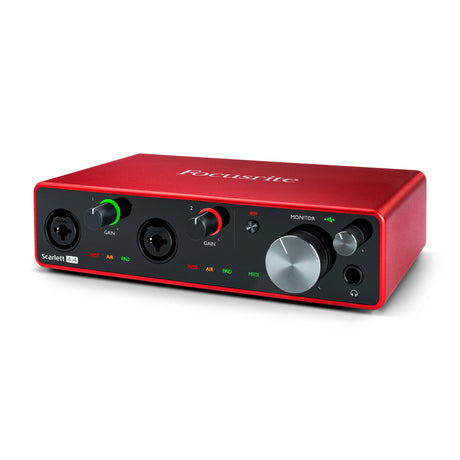 Focusrite Scarlett 4i4 3.ª generación, vista lateral derecha