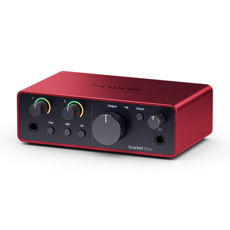 Focusrite Scarlett Solo 4.ª generación, vista lateral
