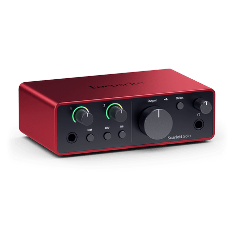 Focusrite Scarlett Solo 4.ª generación, vista principal