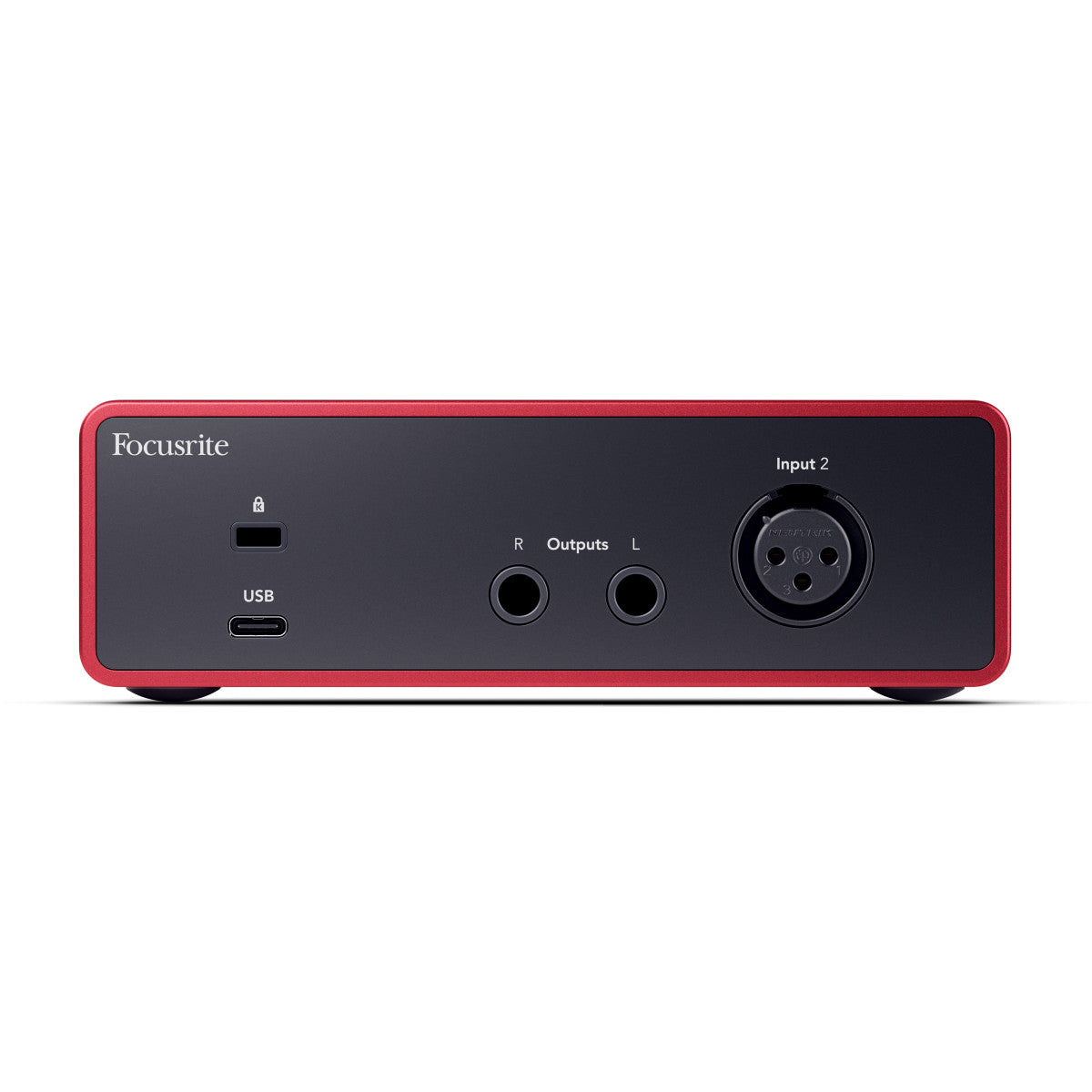 Focusrite Scarlett Solo 4.ª generación, panel posterior