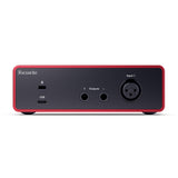 Focusrite Scarlett Solo 4.ª generación, panel posterior