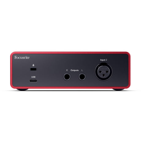 Focusrite Scarlett Solo 4.ª generación, panel posterior