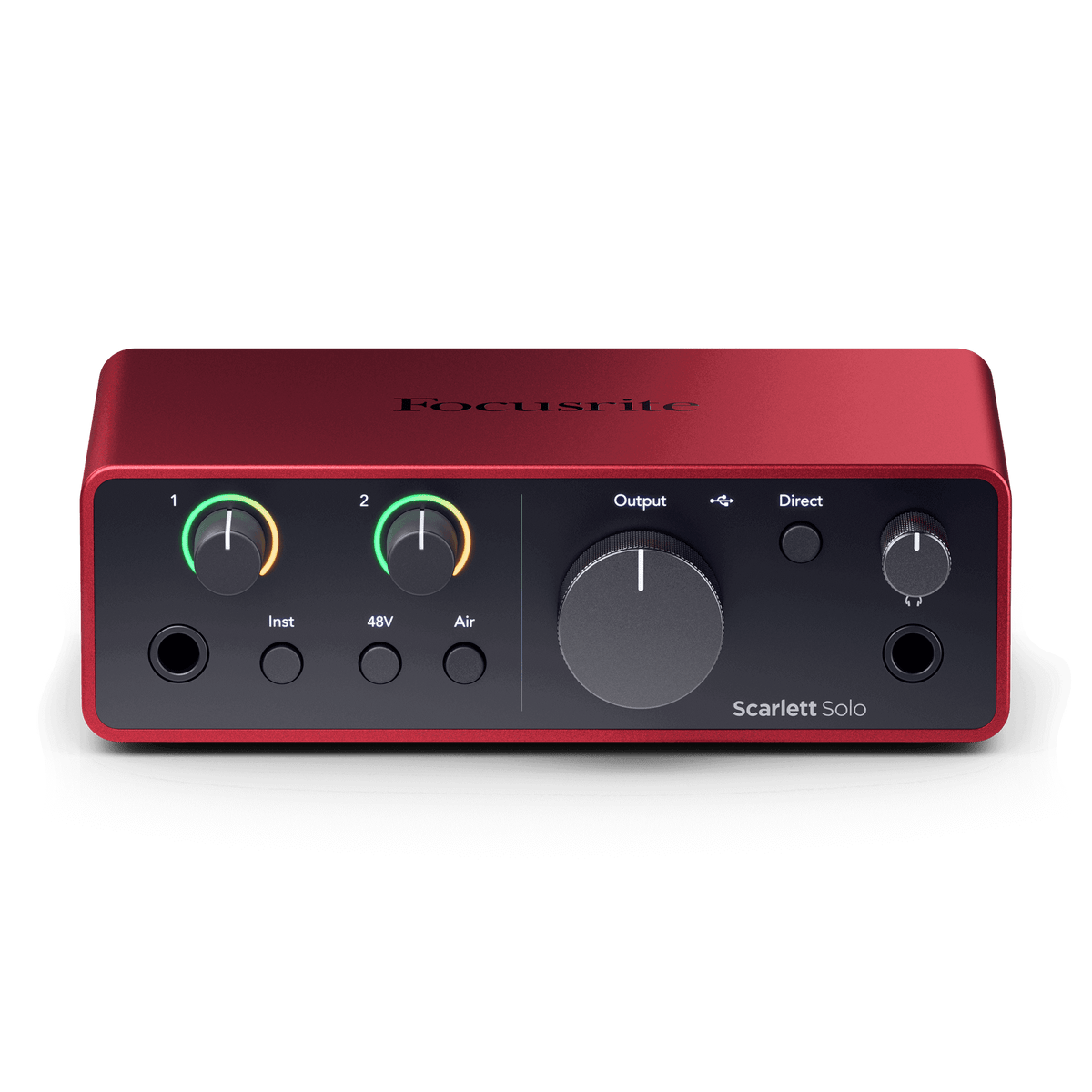 Focusrite Scarlett Solo 4.ª generación, vista superior