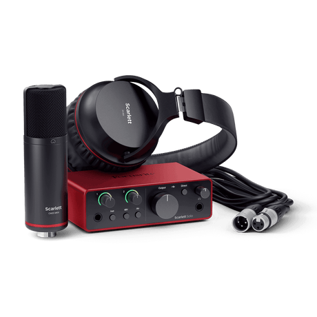 Focusrite Scarlett Solo Studio 4.ª generación, kit completo