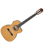 Guitarra electroacústica Ibanez GA5TCE-AM Amber High Gloss, vista principal diagonal