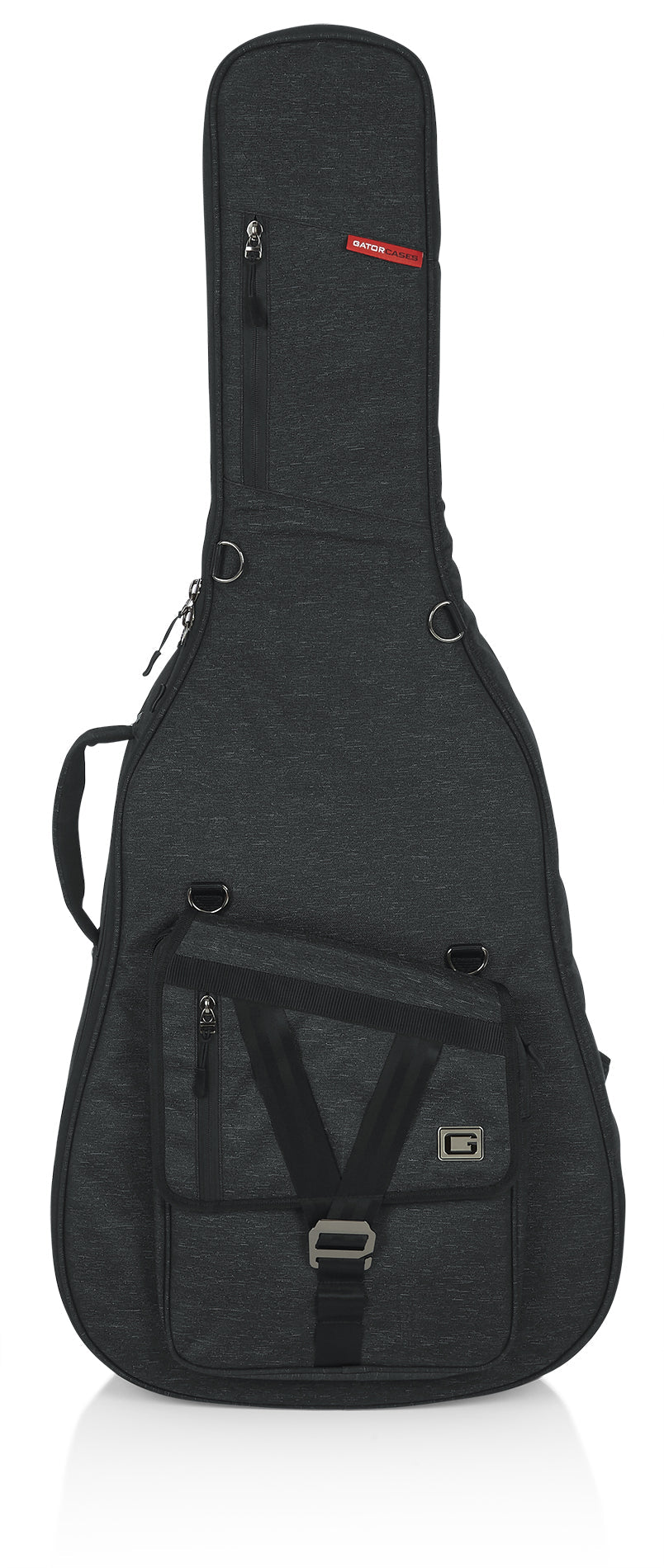 Gator GT-JUMBO-BLK para guitarra acústica jumbo, vista frontal