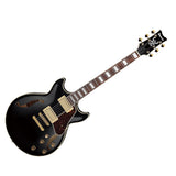 Guitarra eléctrica Ibanez AM73G-BK Black, vista principal diagonal