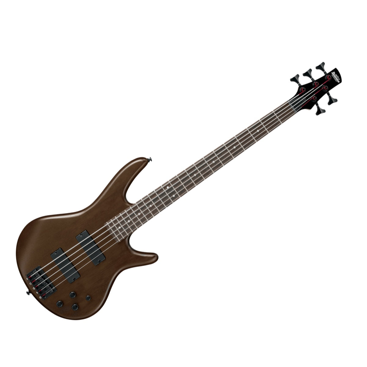 Bajo Ibanez GSR205B-WNF Walnut Flat, vista principal diagonal
