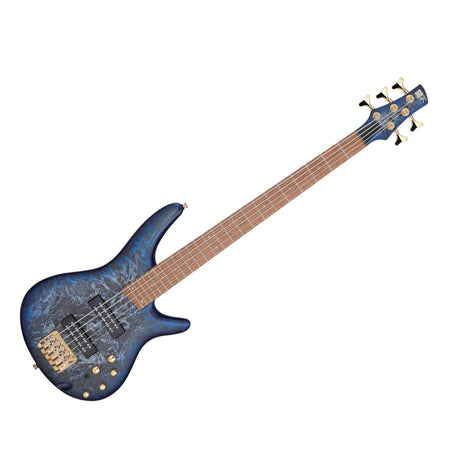 Bajo Ibanez SR305EDX-CZM Cosmic Blue Frozen Matte, vista principal diagonal