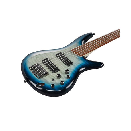 Bajo Ibanez SR405EQM-SCB Stained Cosmic Blue Starburst, imagen oficial adicional 1