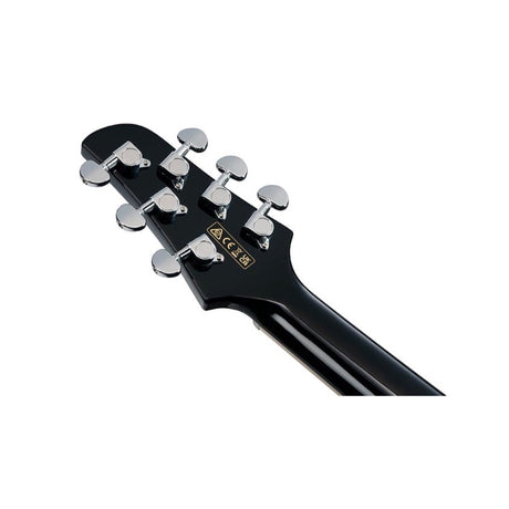 Ibanez TCY10E-BK Black High Gloss, detalle posterior del mástil y clavijero