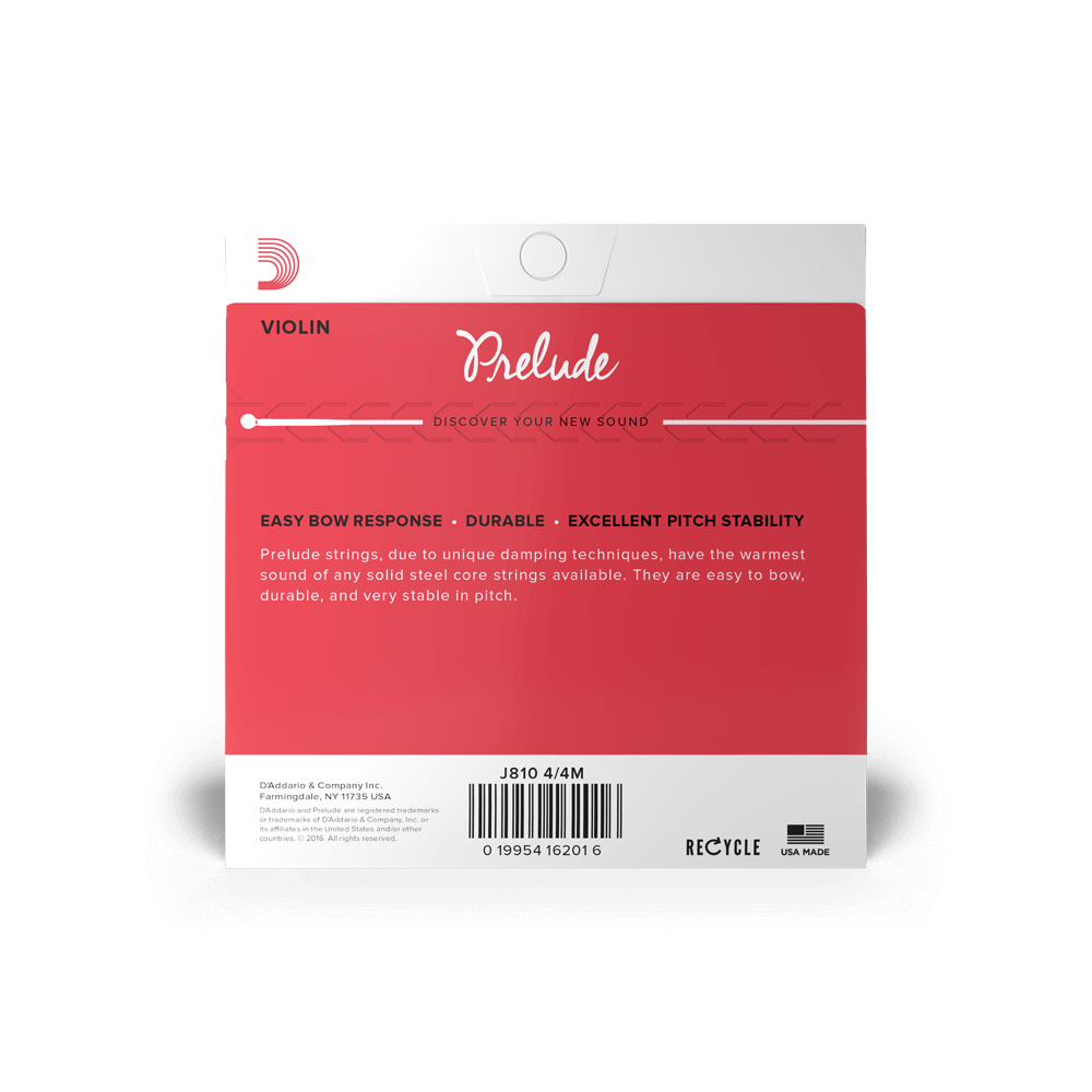Encordado D’Addario J811 4/4M, imagen oficial adicional 2