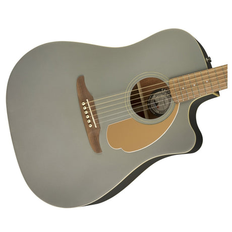 Guitarra Electroacústica Fender Redondo Player Gris