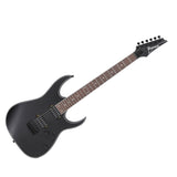 Guitarra eléctrica Ibanez RG421EX-BKF Black Flat, vista principal diagonal