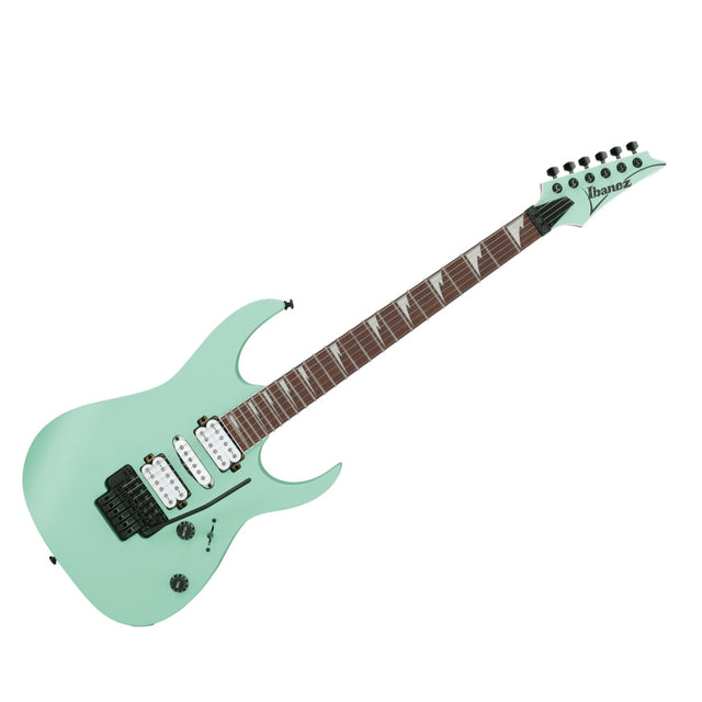Guitarra eléctrica Ibanez RG470DX-SFM Seafoam Green Matte, vista principal diagonal